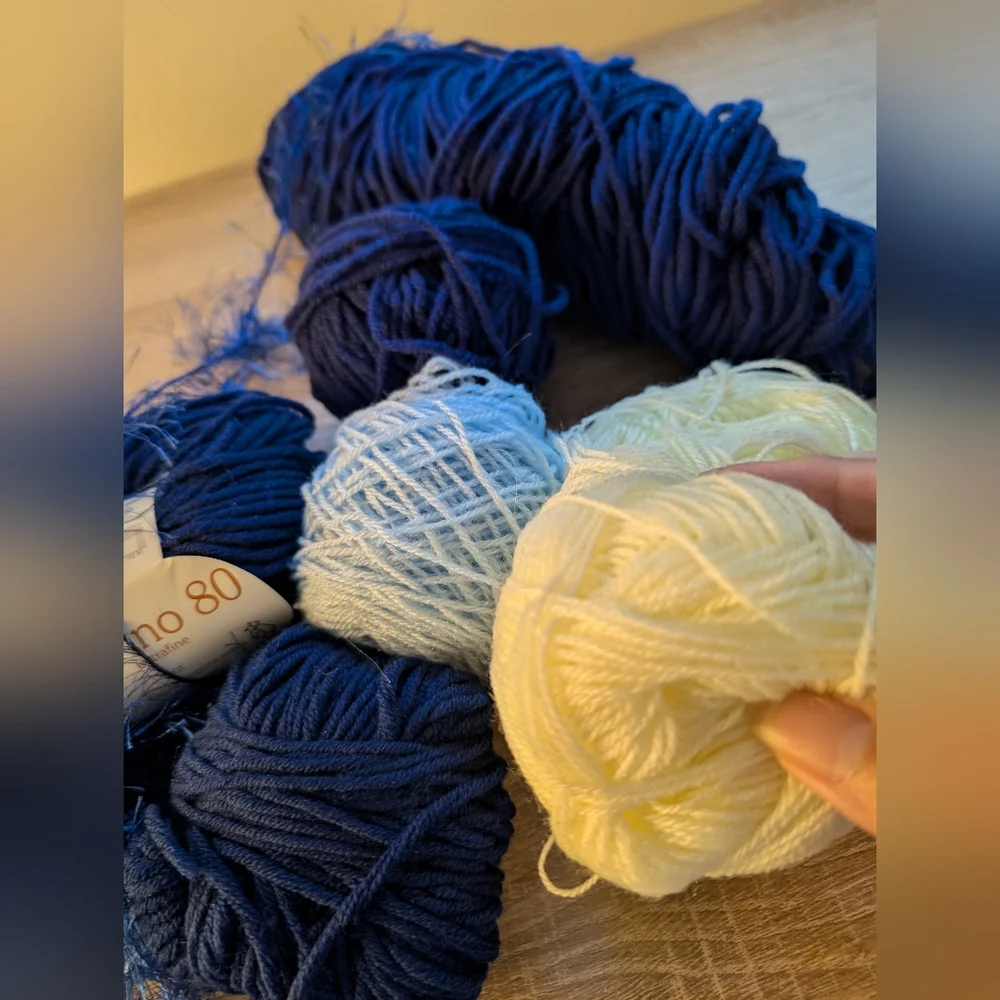 Destash Mixed YARN Lot Crochet Knit GIFT  Bundle Crafts Various Weights/Colors
